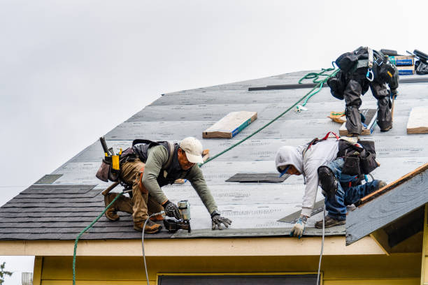 Professional Roof Installation technician working in Clay, NY